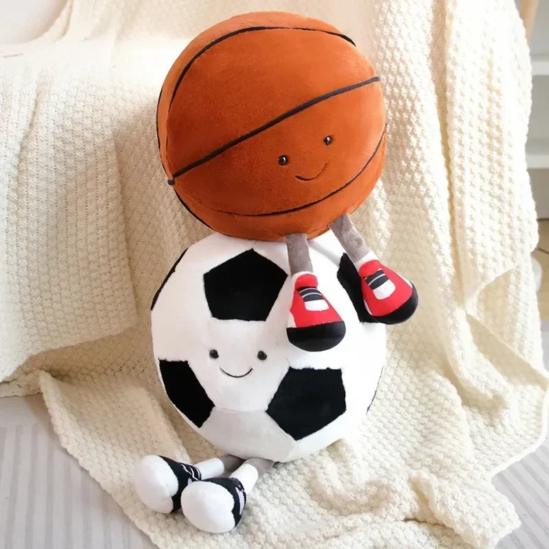 cm football doll, basketball plush toy, creative football doll, pillow, pet ball, dog and cat interactive toy
