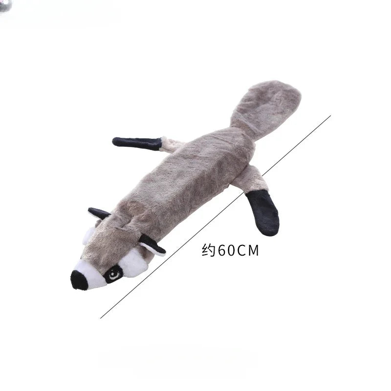 Funny Simulated Animal No Stuffing Dog Toys with Squeakers Durable Stuffingless Plush Squeaky Dog Chew Toy Pet Squeak Toy New